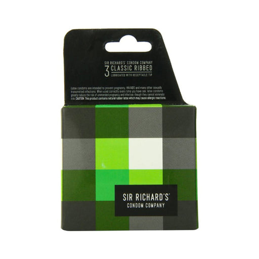Sir Richards Classic Ribbed Condom 3pk | SexToy.com