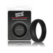 Rock Solid Silicone Black C Ring, Large (2in) In A Clamshell | SexToy.com