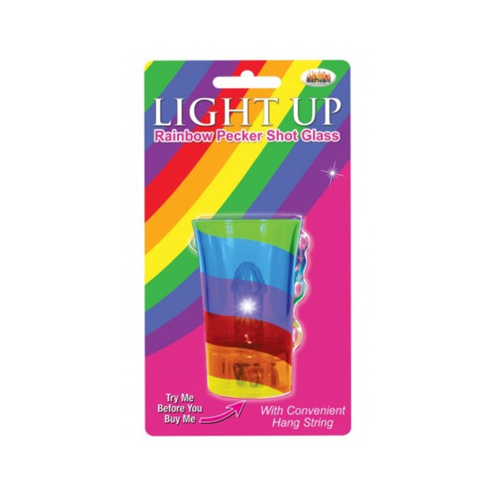Light Up Rainbow Pecker Shot Glass | SexToy.com