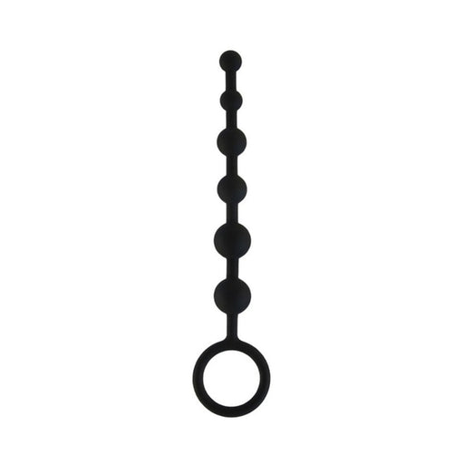 All About Anal Silicone Anal Beads 6 Balls Black | SexToy.com