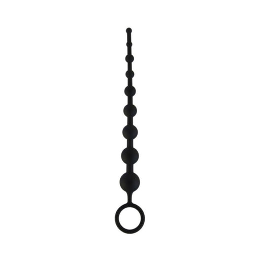 All About Anal Silicone Anal Beads 9 Balls Black | SexToy.com