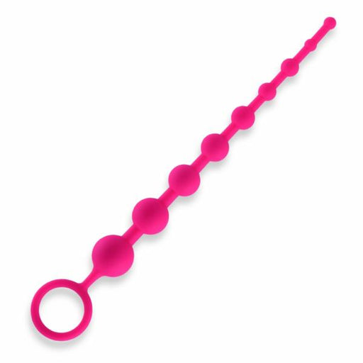All About Anal Silicone Anal Beads 9 Balls Pink | SexToy.com