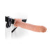 Fetish Fantasy 11 inches Vibrating Hollow Strap On Beige | SexToy.com