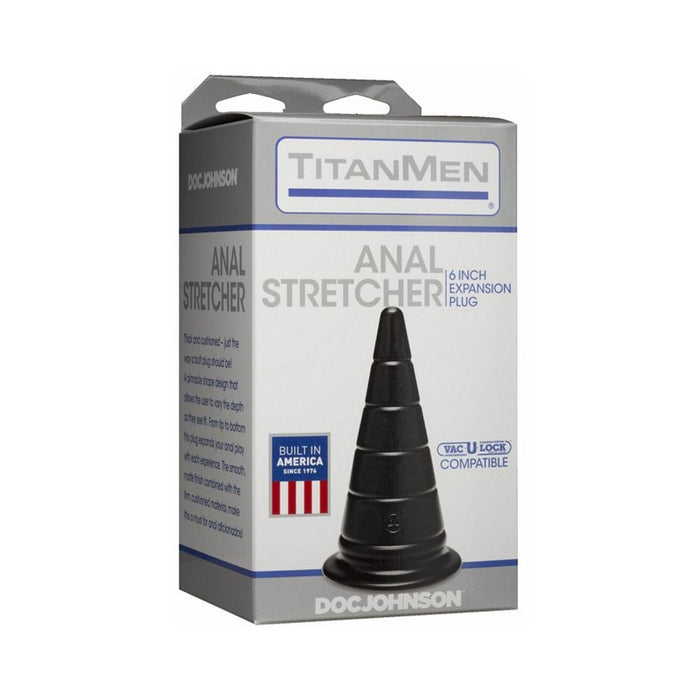 Titanmen Anal Stretcher 6 Inches Expansion Plug Black | SexToy.com