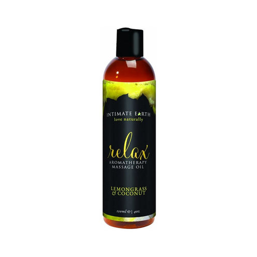 Intimate Earth Relax Massage Oil 4oz | SexToy.com