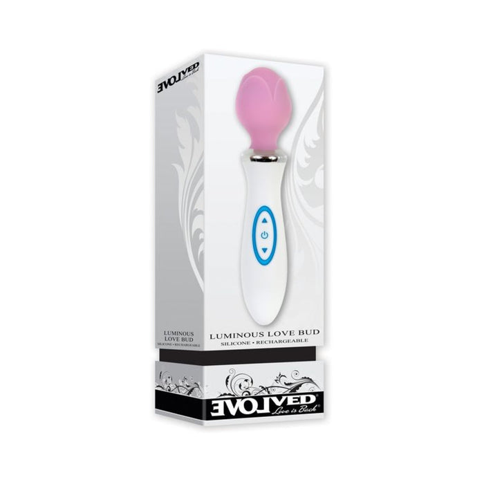 Luminous Rose Rechargeable Wand Massager Pink | SexToy.com