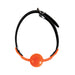 The 9's, Orange Is The New Black, Siligag Silicone Bag Gag, Orange With Black Faux Leather Straps | SexToy.com