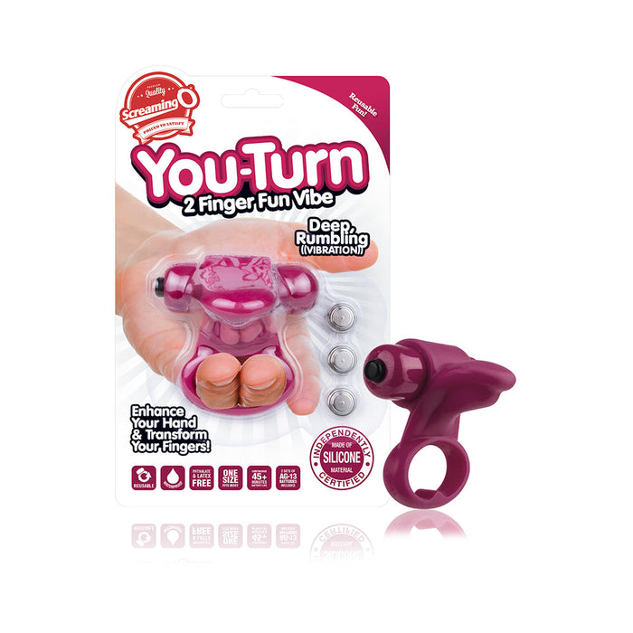 Screaming O You Turn 2 Finger Fun Purple Finger Vibe | SexToy.com