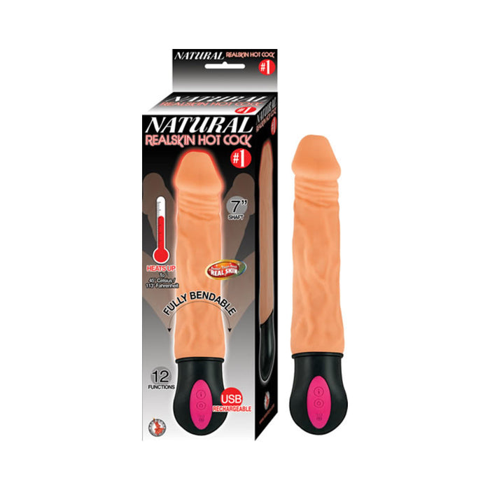 Natural Realskin Hot Cock #1 7 inches Dildo Beige | SexToy.com