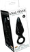 Anal Fever Ass Glass Pleasure Plug Black 5 inches | SexToy.com