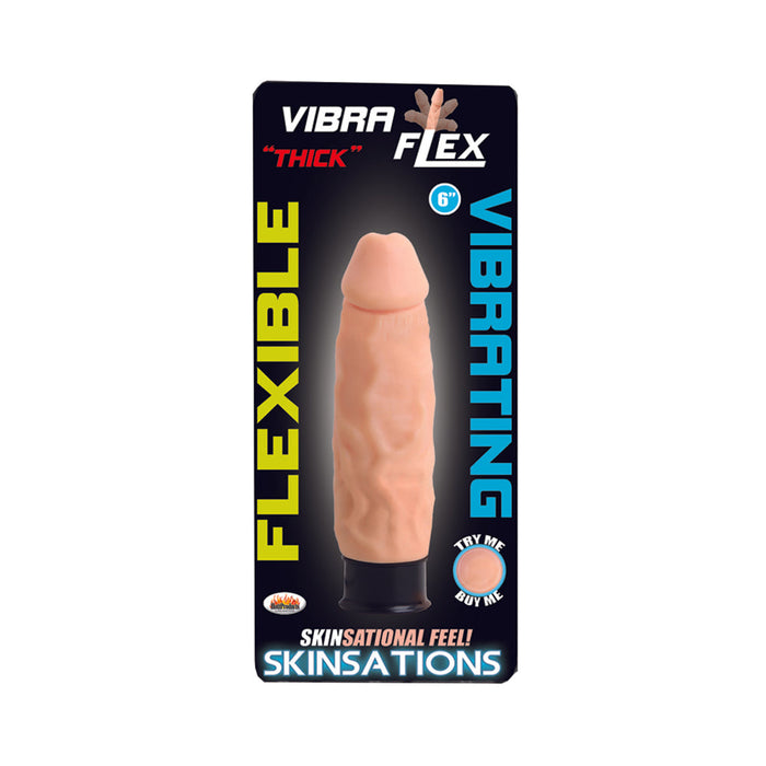 Skinsations Thick Vibraflex/6in Dildo 12 Functions | SexToy.com
