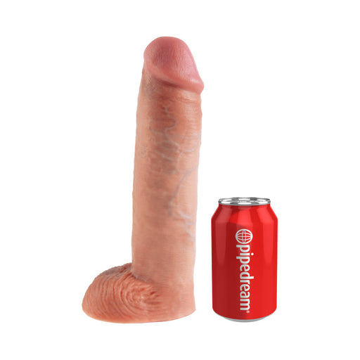 King Cock 11 In. Hollow Strap On Suspender System Flesh | SexToy.com