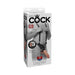 King Cock 11 In. Hollow Strap On Suspender System Flesh | SexToy.com