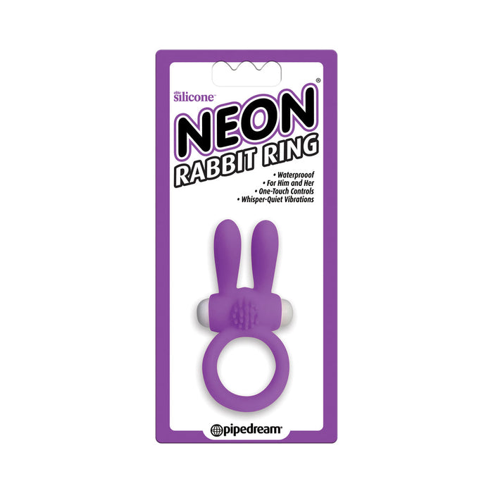 Neon Rabbit Cock Ring Vibrator | SexToy.com