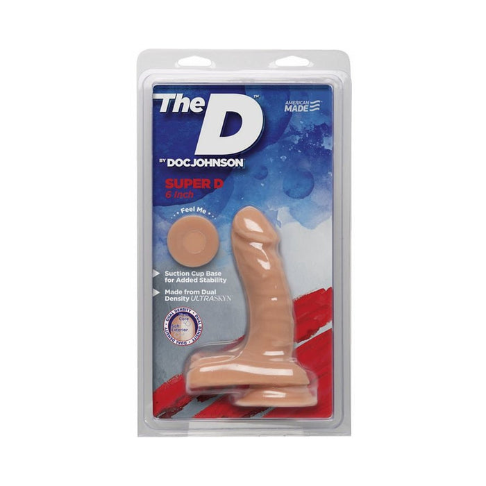 The D The Super D 6 Inch Vanilla | SexToy.com