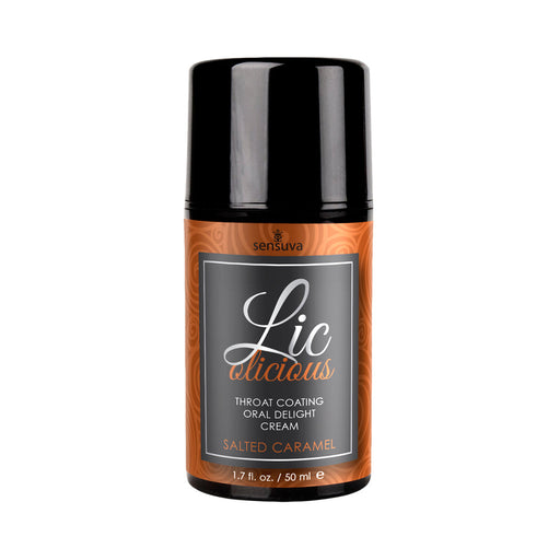 Lic-o-licious Salted Caramel Oral Delight Cream 1.7oz Bottle | SexToy.com
