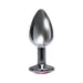 Silver Starter Bejeweled Stainless Steel Plug | SexToy.com