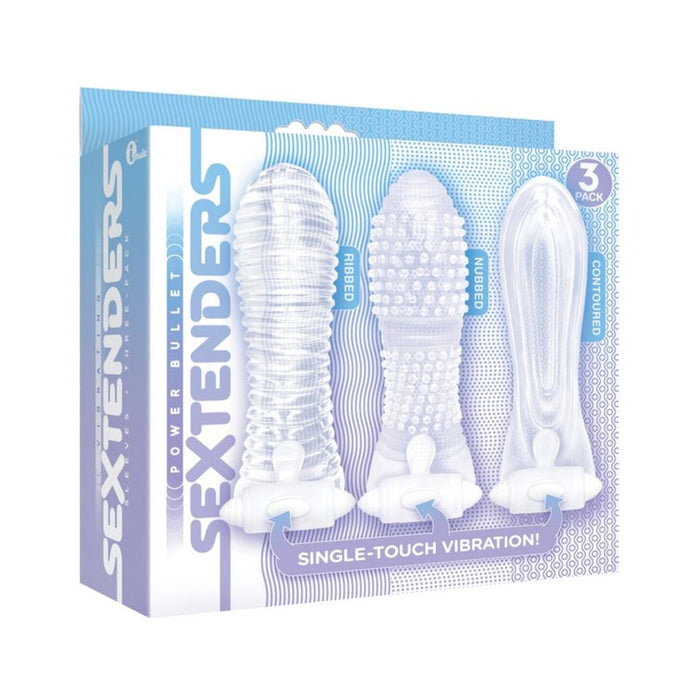 The 9's, Vibrating Sextenders, 3-pack, Nubbed, Contoured, Ribbed | SexToy.com