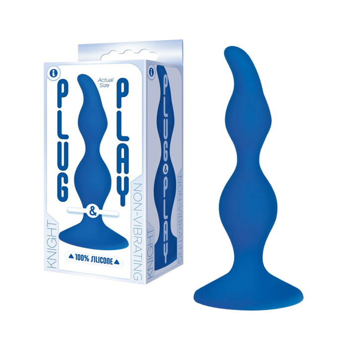 The 9's, Plug & Play, Silicone Plug, Knight, Blue | SexToy.com