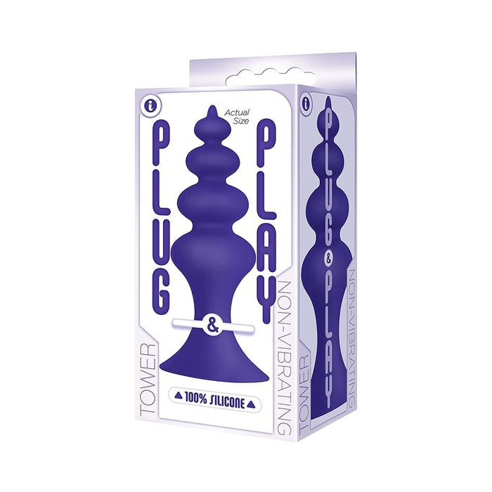 The 9's, Plug & Play, Silicone Plug, Tower, Plum | SexToy.com