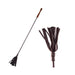 Rouge Leather Wooden Handle Riding Crop Black | SexToy.com