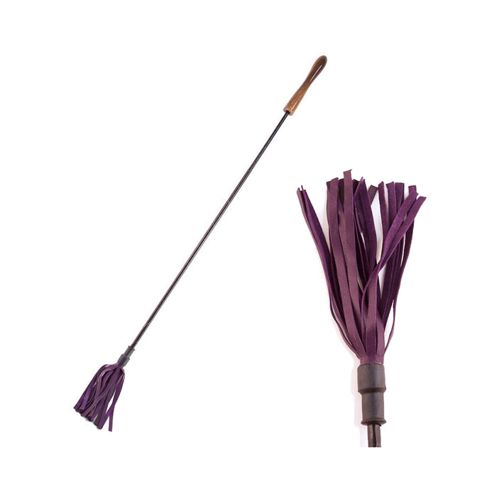 Rouge Riding Crop With Rounded Wooden Handle Purple | SexToy.com