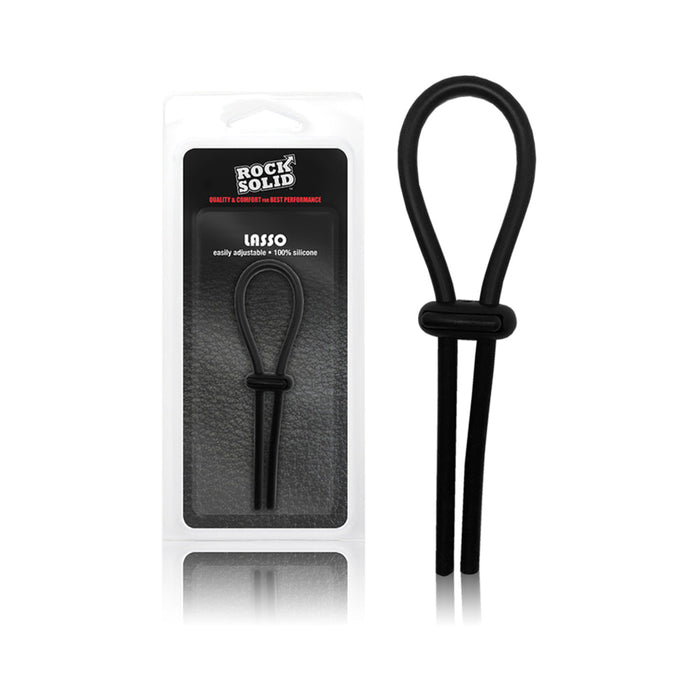 Rock Solid Lasso Cock Ring Black | SexToy.com