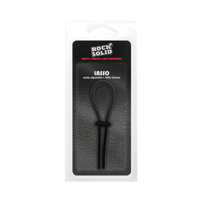 Rock Solid Lasso Cock Ring Black | SexToy.com