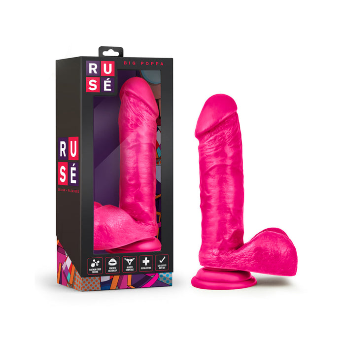 Ruse Big Poppa Hot Pink Dildo | SexToy.com