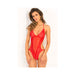 Crotchless Lace & Mesh Teddy Red S/M | SexToy.com