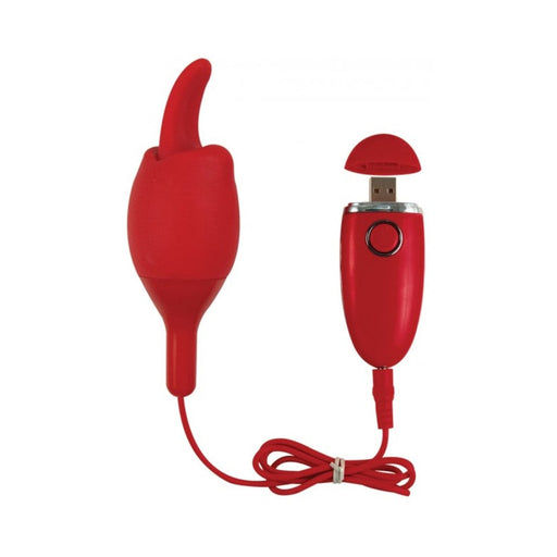 Ozone Orgasmic Tongue Red Vibrator | SexToy.com