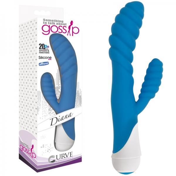 Gossip Something To Talk About Diana Rabbit Vibrator Blue | SexToy.com