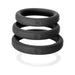 Perfect Fit Xact-fit Silicone Rings S-m (#14, #15, #16) Black | SexToy.com