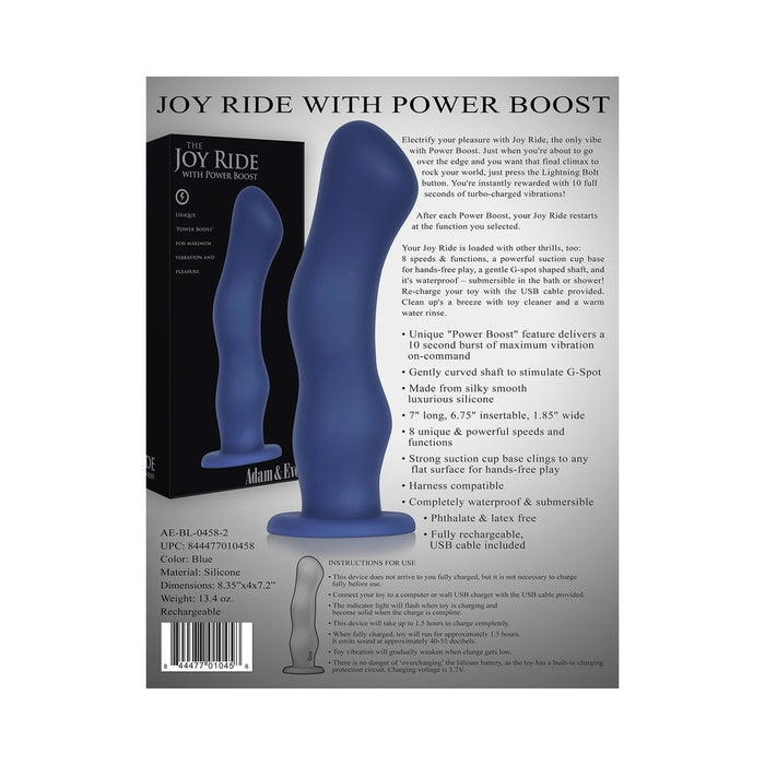 A&e Joy Ride W/power Booster Silicone Rechargeable | SexToy.com