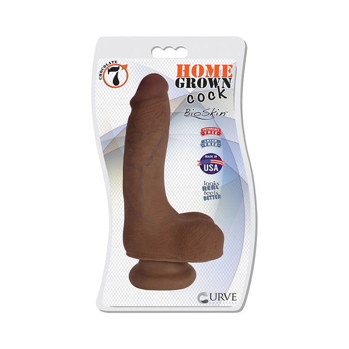 Home Grown Cock 7 inches Chocolate Brown Dildo | SexToy.com