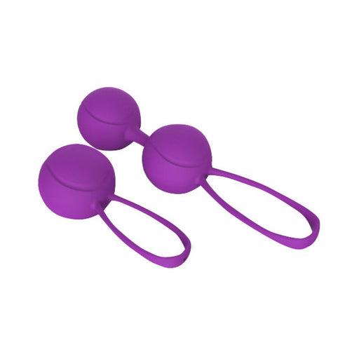 Shibari Pleasure Balls Set Of Two 1 Double Ball 1 Single Ball Purple | SexToy.com