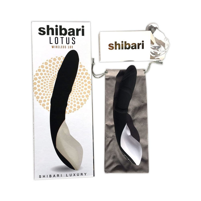 Shibari Luxury Lotus Silicone Vibe 10 Function Usb Rechargeable Waterproof Black | SexToy.com
