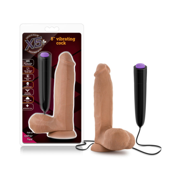 X5 Plus 8 inches Vibrating Realistic Cock | SexToy.com