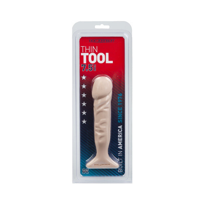 Classic Thin Tool Dong 7.5 Inches Beige | SexToy.com