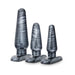 Jet Anal Trainer Kit Carbon Metallic Black 3 Butt Plugs | SexToy.com