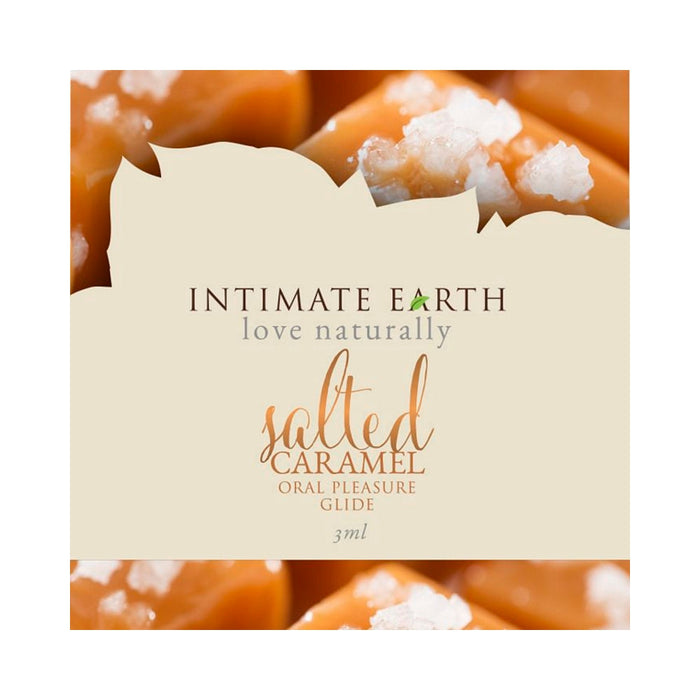 Intimate Earth Salted Caramel Flavored Glide Foil .10oz | SexToy.com