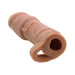 Natural Realskin Uncircumcised Xtender Removable Bullet Waterproof Brown | SexToy.com