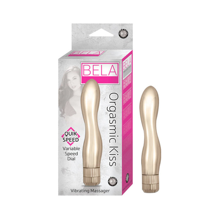 Bela Orgasmic Kiss Gold Vibrating Massager | SexToy.com