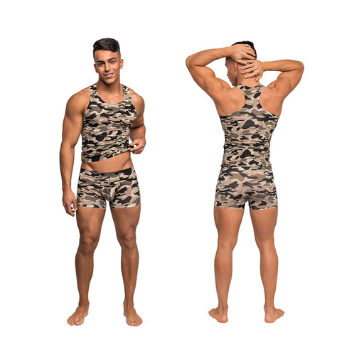 Male Power Commando Tank Top Camo Medium | SexToy.com