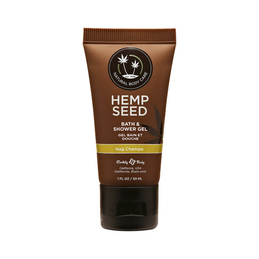 Earthly Body Hemp Seed Shower Gel Nag Champa 1oz | SexToy.com