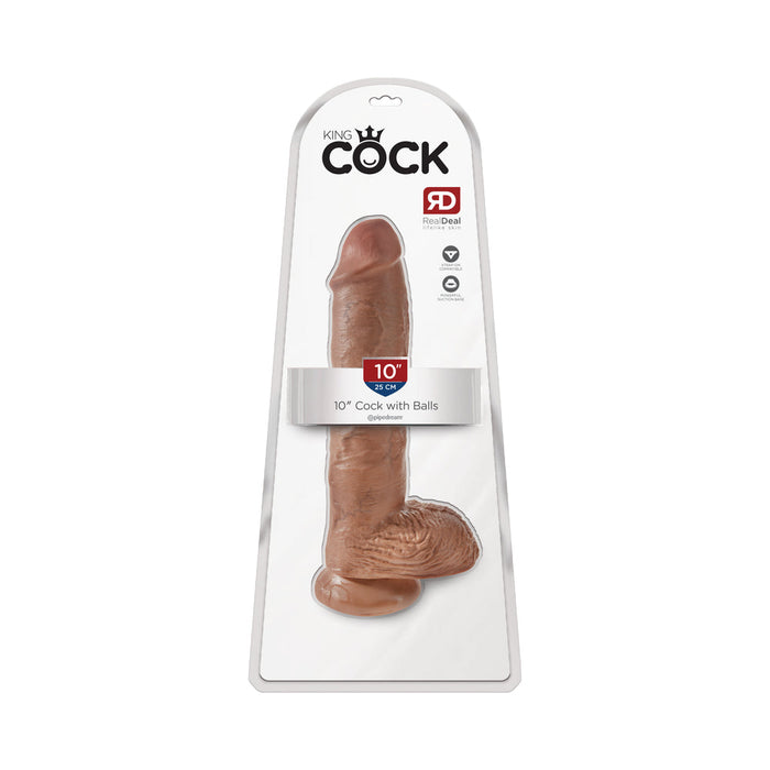 King Cock 10 Inch Suction Cup Dildo w/Balls | SexToy.com
