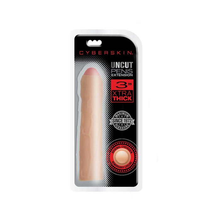 Cyberskin 3 inches Xtra Thick Uncut Penis Extension | SexToy.com