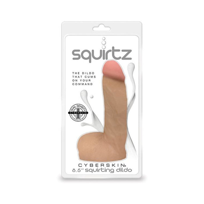 Squirtz Cyberskin 8.5 inches Squirting Dildo Beige | SexToy.com