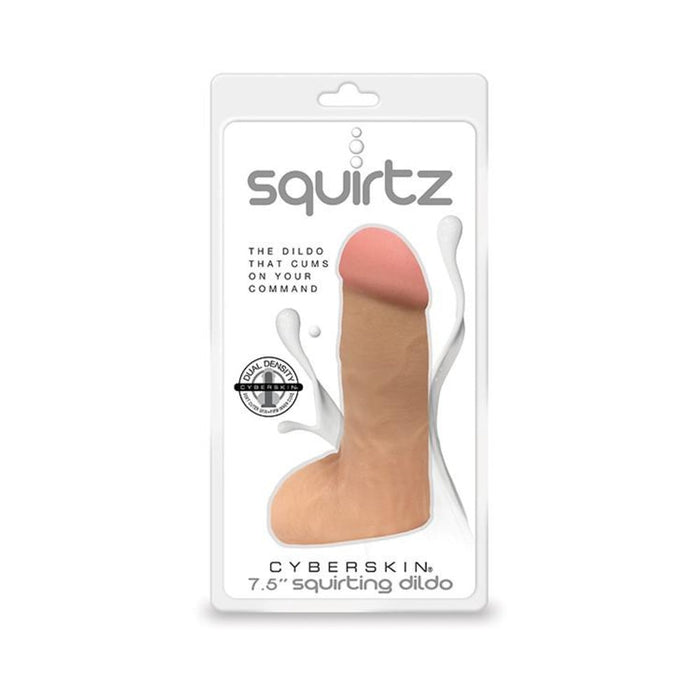 Squirtz CyberSkin 7.5in Squirting Dildo | SexToy.com