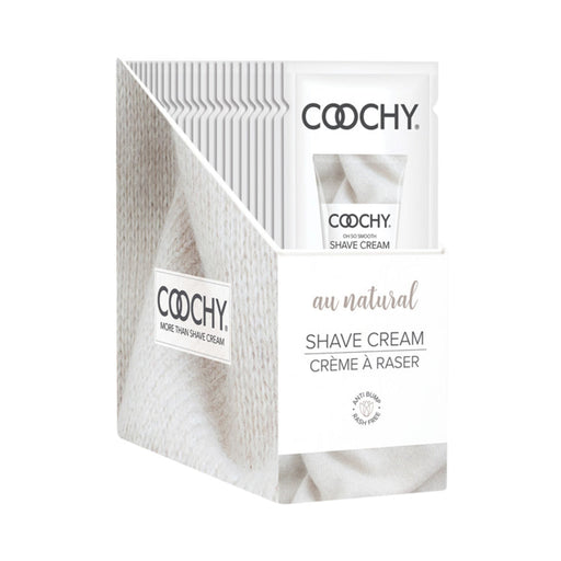 Coochy Shave Cream Au Natural 15ml 24pc Display | SexToy.com